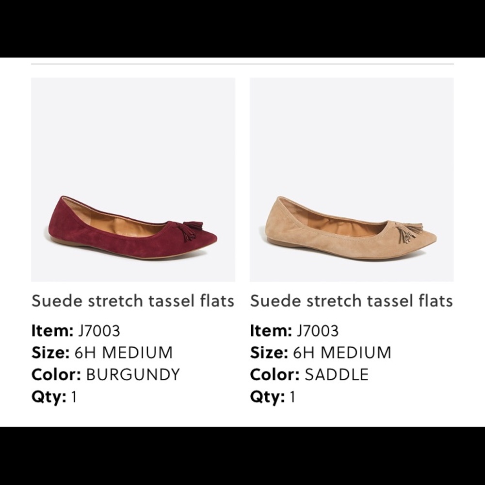 2 Pair J. Crew Flats - Picture 2 of 3